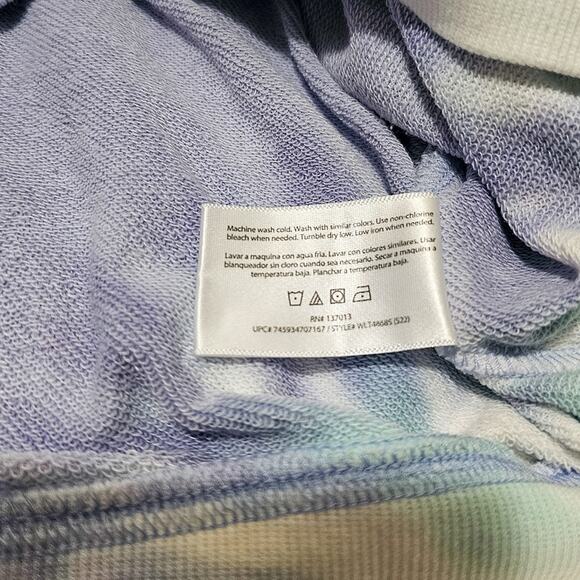 Wildfox New Cropped Tie Dye French Terry Hoodie size M - Picture 9 of 12